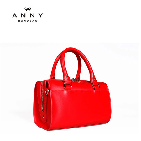 ANNY 2016新品牛皮斜跨单肩牛皮包  女士时尚迷你手提包图片