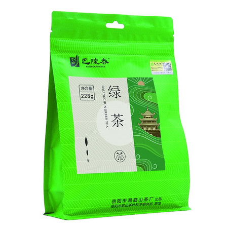 【岳阳馆】巴陵春 茶叶绿茶浓香型228g袋装 嫩芽绿茶