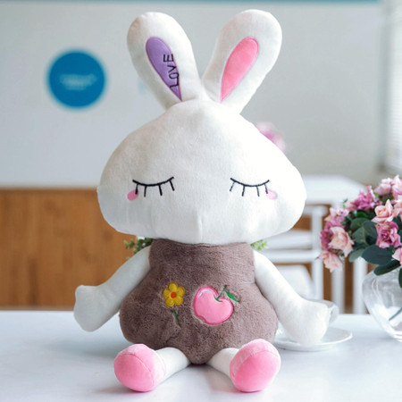 HUAP2016新款毛绒玩具兔LOVE兔公仔热水袋 暖手宝 电暖宝图片