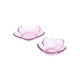 MZL创意大创樱花小碟子日式餐具玻璃调味碟餐具套装 4只装
