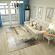 L艺术抽象水墨客厅地毯茶几卧室满铺地毯北欧式长方形120cm*160cm