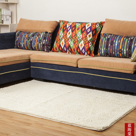 L雪尼尔地毯客厅茶几地毯卧室床边毯满铺毯防滑加厚满铺1.2x1.7m