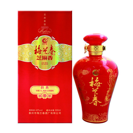 梅兰春 芝麻香型 白酒  韵真 42%vol 500ml