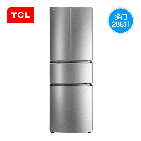 【四川惠民】TCL BCD-288KF1 法式多门双开门 电脑温控智慧除霜宽薄家用电冰箱图片