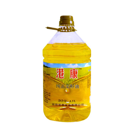 消费扶贫（桃江）港康纯正菜籽油4.5L