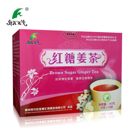  万松堂红糖姜茶姨妈茶 生姜红枣速溶老姜汤姜母冲饮品 10g*15袋