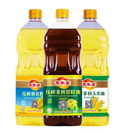 萬家宴 压榨非转基因营养油组合装1.5L*3瓶图片