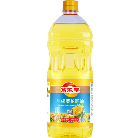  萬家宴 压榨葵花籽油 1.5L/瓶 食用油