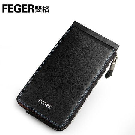 斐格/FEGER 男士薄款真皮驾驶证卡套牛皮多功能卡片包商务手机包钱夹钱包L310