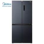 美的/MIDEA  家用电冰箱478升除菌净味十字对开门一级能效BCD-478WSPZM(E)灰色