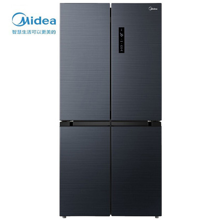 美的/MIDEA  家用电冰箱478升除菌净味十字对开门一级能效BCD-478WSPZM(E)灰色图片