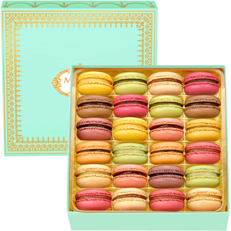 玛呖德正宗法式手工马卡龙甜点休闲零食品甜品礼盒装西式糕点24枚图片