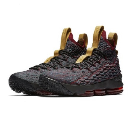 耐克NIKE Lebron LBJ15代詹姆斯黑金骑士篮球鞋男全明星实战897649-002/001