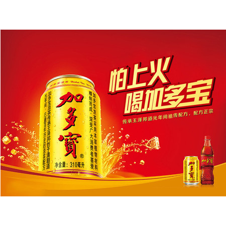 【限信阳地区积分兑换专用，不对外销售】*罗山加多宝 饮料310ml*20罐/ 箱 怕上火 喝加多宝图片