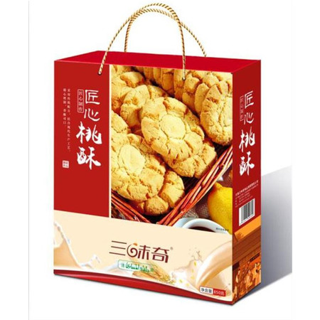 【限信阳地区积分兑换专用，不对外销售】三味奇 匠心桃酥礼盒 850g/盒