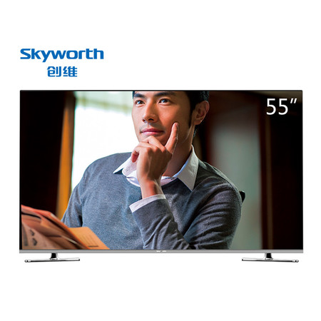 创维/SKYWORTH 55英寸4色4K12核智能彩电网络液晶电视（银色）图片