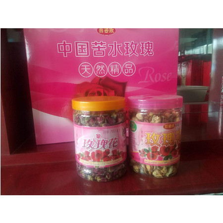 【邮乐 永登馆】百香玫苦水玫瑰花茶富硒玫瑰花蕾盒装 ，每盒80g*2盒图片