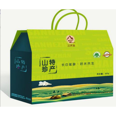 女神节【东北特产】吉林市【三河站】【爆款】山珍礼盒600g  东北特产 干货大礼包 黑木耳 菌类