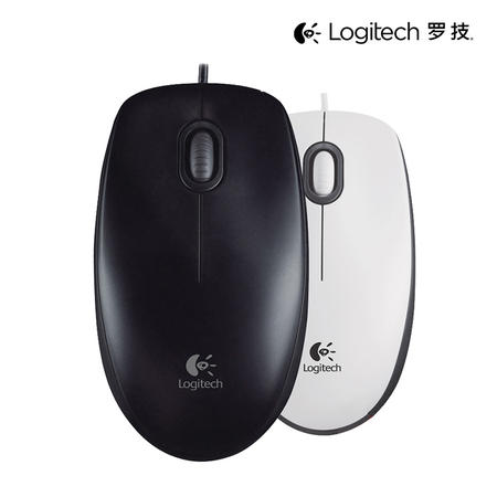 罗技/Logitech M100R M100二代USB有线鼠标 笔记本台式机USB光电鼠标