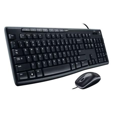 罗技/Logitech MK200 有线键鼠套装 USB电脑多媒体键盘鼠标套装图片