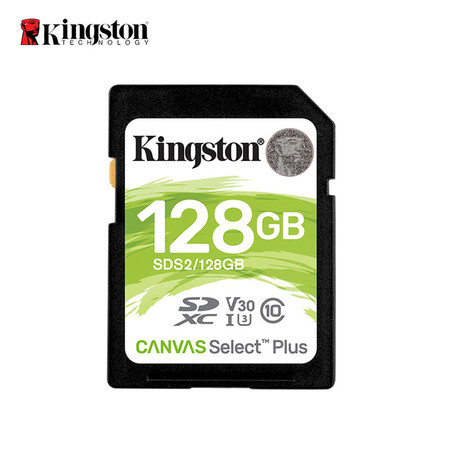 金士顿/Kingston SD卡128G内存卡 100MB/s读取 高速相机卡 数码相机存储卡