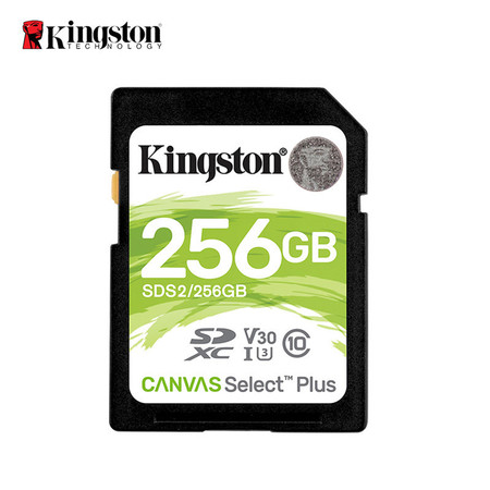 金士顿/Kingston SD卡 256G内存卡 100MB/s读取 高速相机卡 数码相机 存储卡