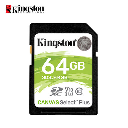 金士顿/KingstonSD卡64G内存卡 100MB/s读取 高速相机卡 64G数码相机存储卡图片