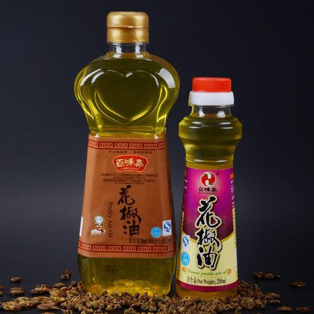 四川特产百味斋花椒油手工压榨特麻青花椒油拌菜调料油650ml