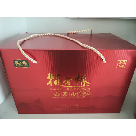 【麻城馆】福常椿茶油 福常椿山茶油1L*4罐