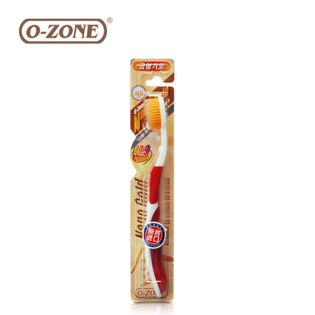 韩国原装进口O-ZONE（欧志姆）金添加极细毛牙刷 纳米金离子细毛
