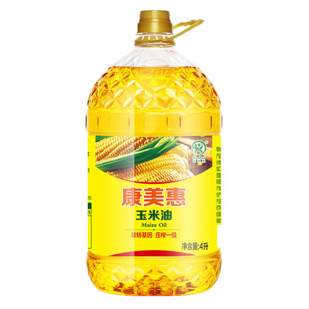 康美惠  压榨一级玉米油4L 食用油图片