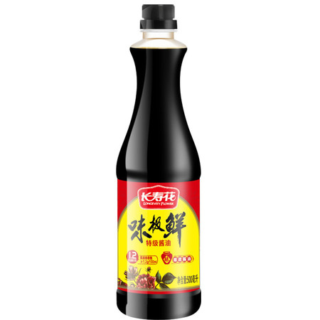 长寿花 味极鲜特级酱油500ml酱油调味品图片