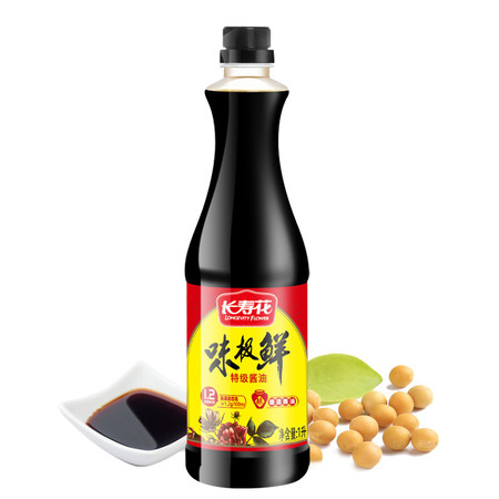 长寿花  味极鲜特级酱油1L生抽调味厨房调料调味品图片