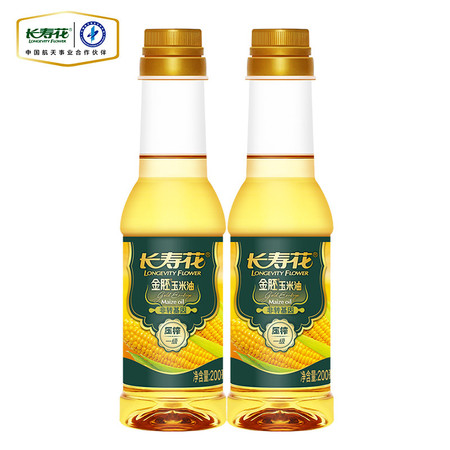 长寿花  金胚玉米油200ml*2瓶图片