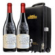 14度法国红酒 原瓶进口法国拉撒菲珍藏干红葡萄酒750ml*2瓶双支礼盒装