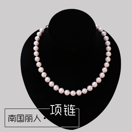 南国丽人 珍珠项链正圆淡水白珍珠5-6mm图片