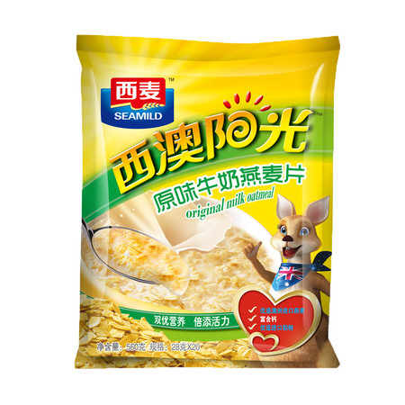 西麦 西澳阳光原味牛奶燕麦片560g