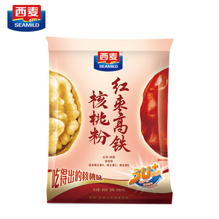 西麦 红枣高铁核桃粉600g图片