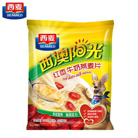 西麦 西澳阳光红枣牛奶燕麦片560g