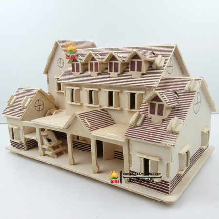 房屋模型屋古代小房子木质diy小屋子手工制作礼物拼装建筑小别墅图片