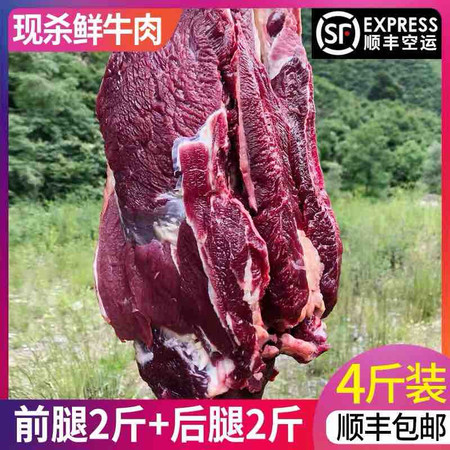 藏邮鲜 川西高原牦牛肉新鲜牛肉4斤装 牦牛肉 前腿2斤+后腿2斤图片