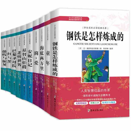 世界十大名著全套10册 原版原著红与黑巴黎圣母院书正版包邮海底两万里简爱书籍飘悲惨课外书阅读初中生儿图片