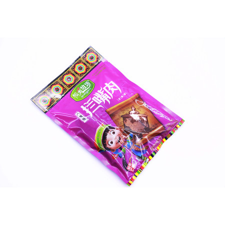 青海特产/松多牧场八眉猪拦嘴肉干 香辣口味100g/袋图片