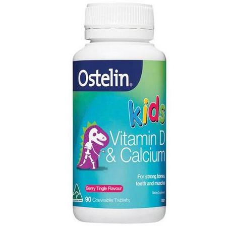 澳洲进口   Ostelin Kids   儿童钙片+VD维咀嚼片90粒   小恐龙钙