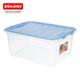 JEKO & JEKO 捷扣加厚有盖收纳盒整理箱透明收纳箱储物箱塑料周转箱28L两个价格