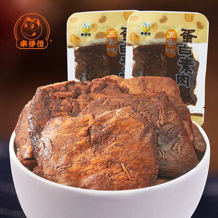 来伊份 五香味蛋白素肉 168g