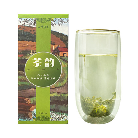 五峰绿茶高山毛尖茶茶韵48g盒