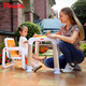 POUCH分体概念儿童餐椅宝宝椅子多功能便携式婴儿餐桌椅吃饭座椅K15
