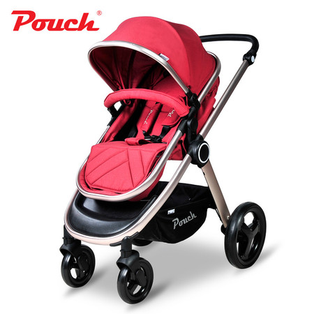 Pouch婴儿推车高景观便携宝宝手推车婴儿车推车折叠可坐可躺儿童P70图片