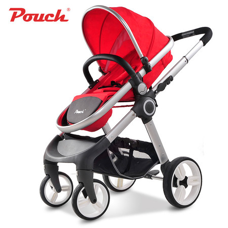 Pouch婴儿推车高景观宝宝推车婴儿车推车可坐可躺儿童推车折叠E86图片
